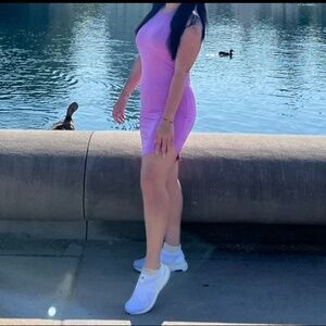 Form-fitting Fusha Tank Dress - L